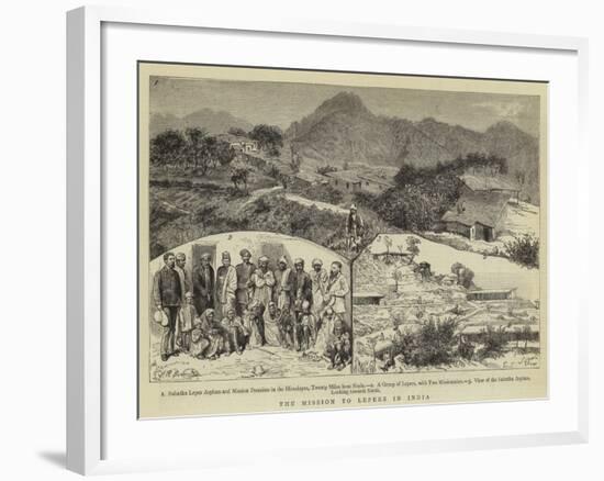 The Mission to Lepers in India-null-Framed Giclee Print