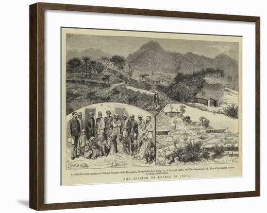 The Mission to Lepers in India-null-Framed Giclee Print