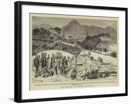 The Mission to Lepers in India-null-Framed Giclee Print