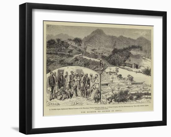 The Mission to Lepers in India-null-Framed Giclee Print