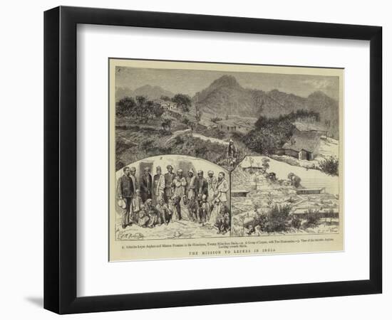 The Mission to Lepers in India-null-Framed Premium Giclee Print