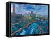 The Mississippi at Minneapolis-Martin Bloch-Framed Stretched Canvas