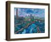 The Mississippi at Minneapolis-Martin Bloch-Framed Giclee Print