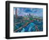 The Mississippi at Minneapolis-Martin Bloch-Framed Giclee Print