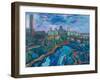 The Mississippi at Minneapolis-Martin Bloch-Framed Giclee Print