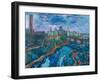 The Mississippi at Minneapolis-Martin Bloch-Framed Giclee Print