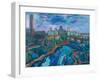 The Mississippi at Minneapolis-Martin Bloch-Framed Giclee Print