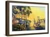 The Mississippi in the Time of Peace, Pub. by Currier and Ives, New York, 1865-Frances Flora Bond Palmer-Framed Giclee Print