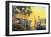 The Mississippi in the Time of Peace, Pub. by Currier and Ives, New York, 1865-Frances Flora Bond Palmer-Framed Giclee Print