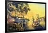 The Mississippi in the Time of Peace, Pub. by Currier and Ives, New York, 1865-Frances Flora Bond Palmer-Framed Giclee Print