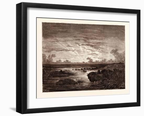 The Mississippi Savannahs-Gustave Dore-Framed Giclee Print