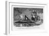 The Mississippi Steamships Tries to Ram the Confederate Ram Manassas-null-Framed Art Print