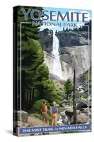 The Mist Trail - Yosemite National Park, California-Lantern Press-Stretched Canvas