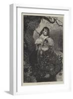 The Mistletoe Bough-Alfred Edward Emslie-Framed Giclee Print