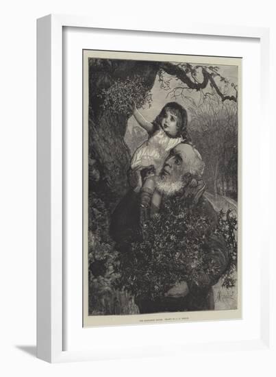 The Mistletoe Bough-Alfred Edward Emslie-Framed Giclee Print