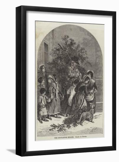 The Mistletoe Seller-Myles Birket Foster-Framed Giclee Print