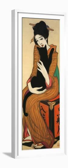 The Mistress of Kurofuneya, Japan-Yumeji Takehisa-Framed Premium Giclee Print