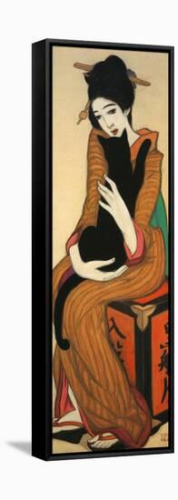 The Mistress of Kurofuneya, Japan-Yumeji Takehisa-Framed Stretched Canvas