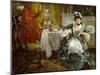 The Mistress of the Inn, 1919-Alessandro Milesi-Mounted Giclee Print