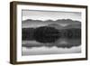 The misty mountains and calm waters of the Tongass National Forest, Southeast Alaska, USA-Mark A Johnson-Framed Photographic Print