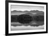 The misty mountains and calm waters of the Tongass National Forest, Southeast Alaska, USA-Mark A Johnson-Framed Photographic Print