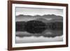 The misty mountains and calm waters of the Tongass National Forest, Southeast Alaska, USA-Mark A Johnson-Framed Photographic Print