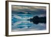 The misty mountains and calm waters of the Tongass National Forest, Southeast Alaska, USA-Mark A Johnson-Framed Photographic Print