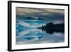 The misty mountains and calm waters of the Tongass National Forest, Southeast Alaska, USA-Mark A Johnson-Framed Photographic Print