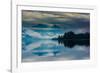 The misty mountains and calm waters of the Tongass National Forest, Southeast Alaska, USA-Mark A Johnson-Framed Photographic Print