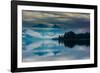 The misty mountains and calm waters of the Tongass National Forest, Southeast Alaska, USA-Mark A Johnson-Framed Photographic Print