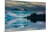 The misty mountains and calm waters of the Tongass National Forest, Southeast Alaska, USA-Mark A Johnson-Mounted Photographic Print