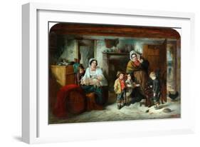 The Mitherless Bairn, 1851-93-Thomas Faed-Framed Giclee Print