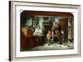 The Mitherless Bairn, 1851-93-Thomas Faed-Framed Giclee Print