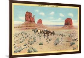 The Mittens in Monument Valley-null-Framed Art Print