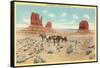 The Mittens in Monument Valley-null-Framed Stretched Canvas
