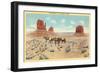 The Mittens in Monument Valley-null-Framed Art Print