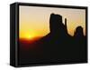 The Mittens, Monument Valley at Sunset, Arizona, USA-Sylvain Grandadam-Framed Stretched Canvas