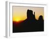 The Mittens, Monument Valley at Sunset, Arizona, USA-Sylvain Grandadam-Framed Photographic Print