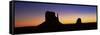 The Mittens, Monument Valley, Utah, United States of America (U.S.A.), North America-Lee Frost-Framed Stretched Canvas