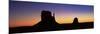 The Mittens, Monument Valley, Utah, United States of America (U.S.A.), North America-Lee Frost-Mounted Photographic Print