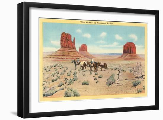 The Mittens, Monument Valley-null-Framed Art Print