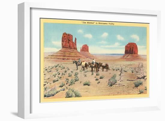 The Mittens, Monument Valley-null-Framed Art Print