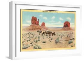 The Mittens, Monument Valley-null-Framed Art Print