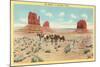 The Mittens, Monument Valley-null-Mounted Art Print