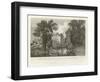 The Moat of Ongar Castle and Castle House, Essex-William Henry Bartlett-Framed Giclee Print