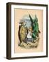 'The Mock Turtle, Alice and The Gryphon', 1889-John Tenniel-Framed Giclee Print