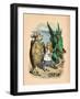 'The Mock Turtle, Alice and The Gryphon', 1889-John Tenniel-Framed Giclee Print