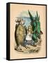 'The Mock Turtle, Alice and The Gryphon', 1889-John Tenniel-Framed Stretched Canvas