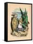 'The Mock Turtle, Alice and The Gryphon', 1889-John Tenniel-Framed Stretched Canvas