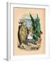 'The Mock Turtle, Alice and The Gryphon', 1889-John Tenniel-Framed Giclee Print